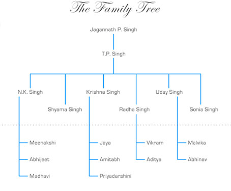 NK Singh family tree